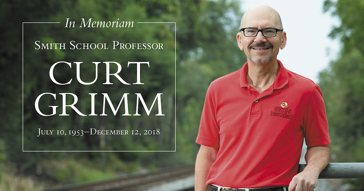 Maryland Smith Professor Curt Grimm Dies at 65