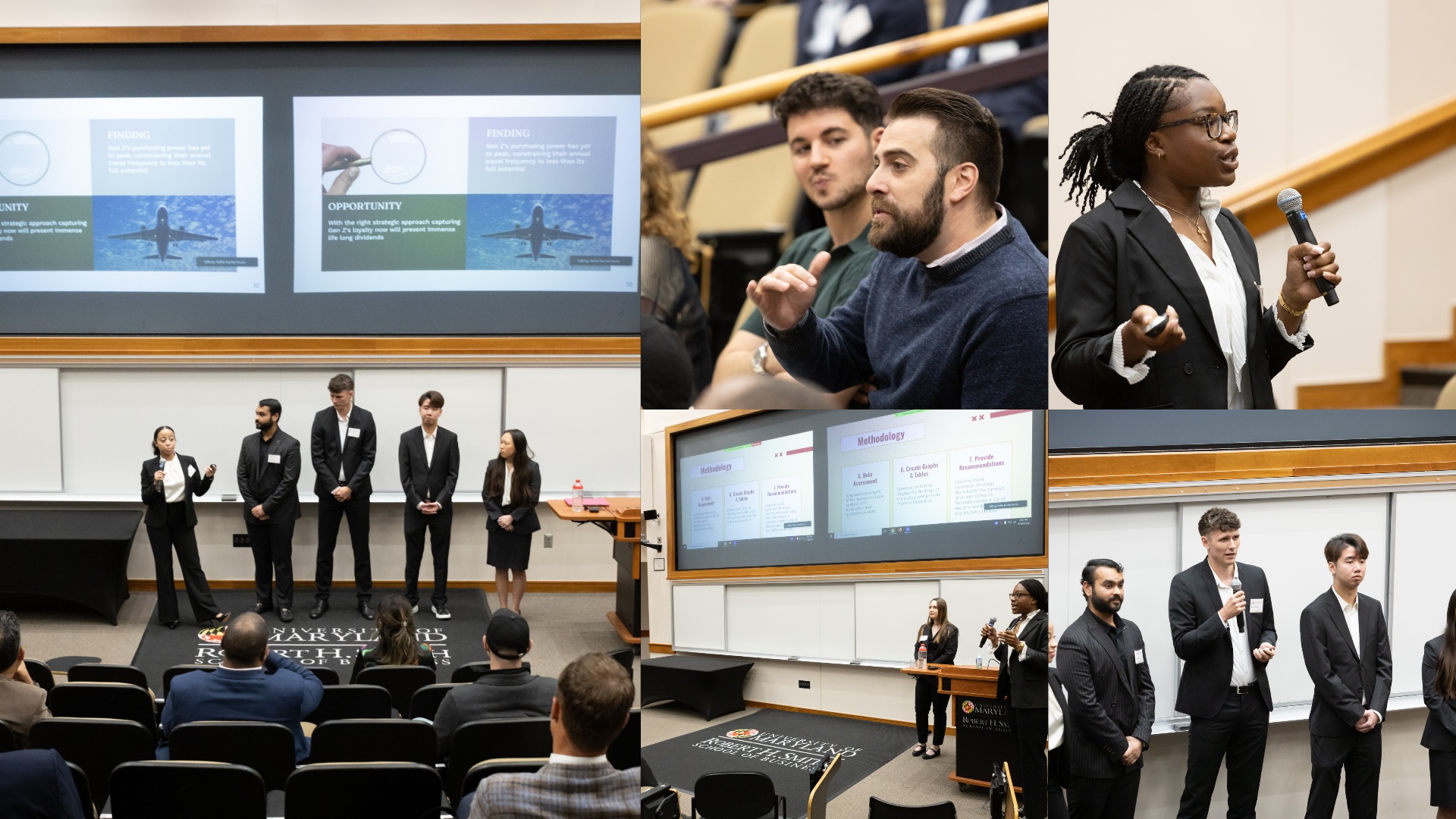 Smith School students demonstrate their innovative solutions during presentations for corporate clients.