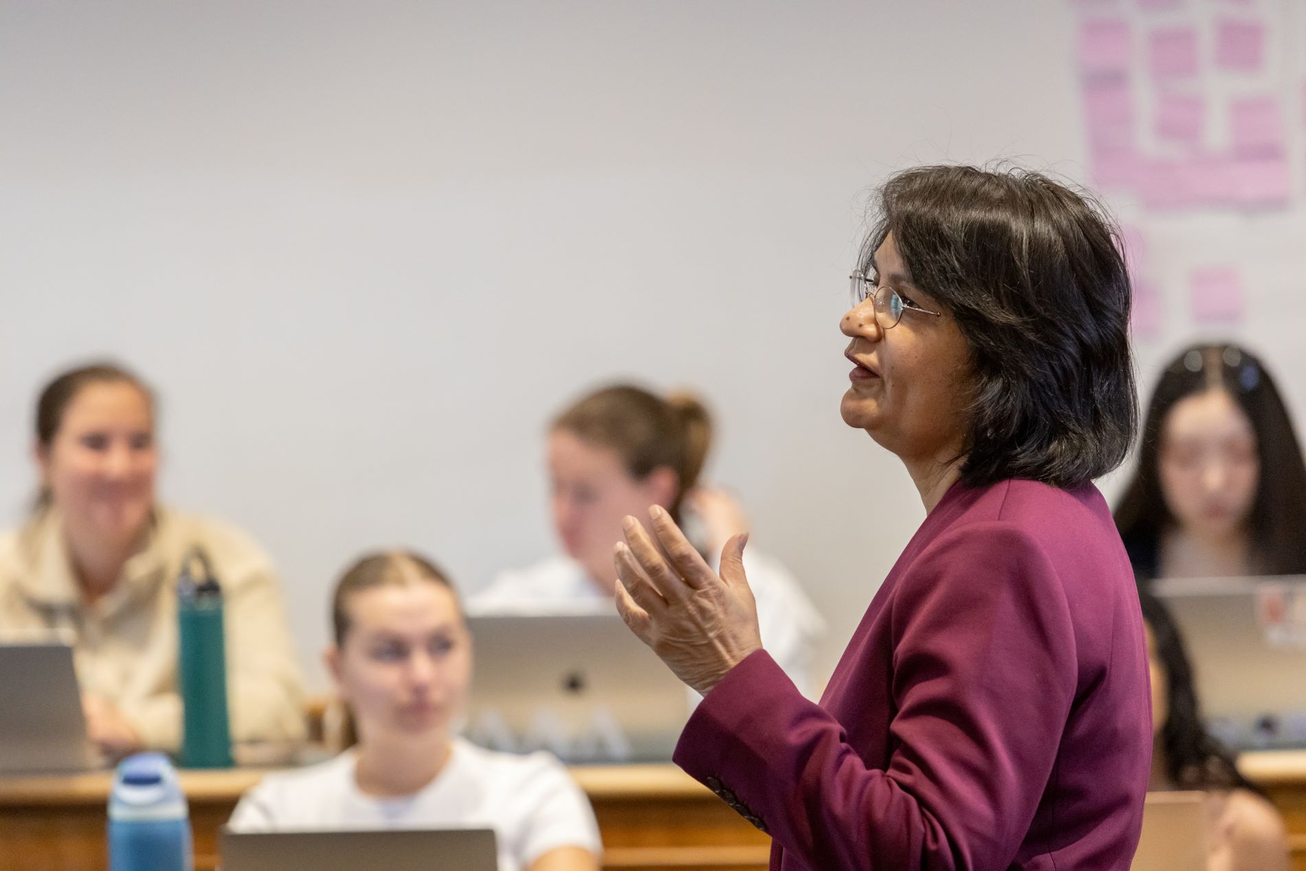 Professor in classroom